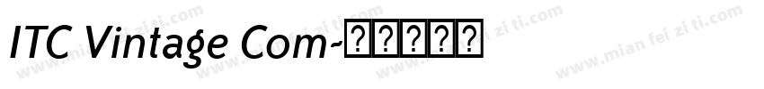 ITC Vintage Com字体转换